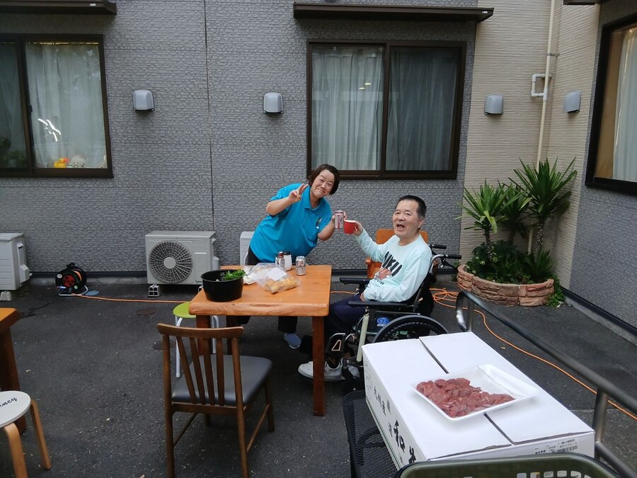 熊本県での出張バーベキューの様子（公園でのBBQ）