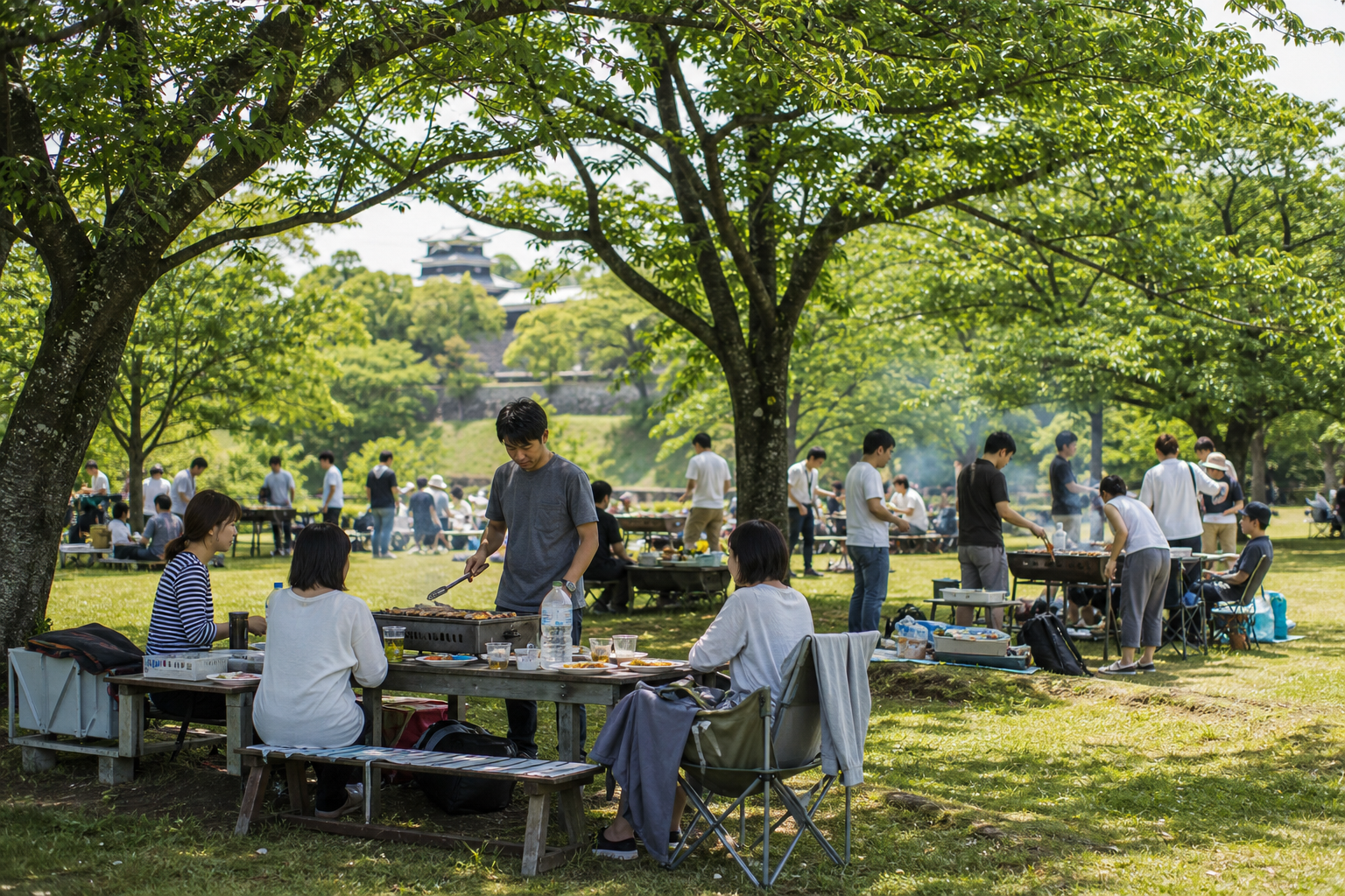 公園でのバーベキュー